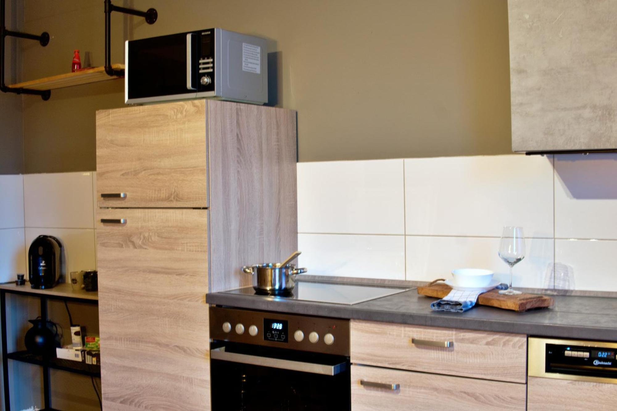 Industrial Style 77Qm Mit Balkon Apartment Herne Exterior foto